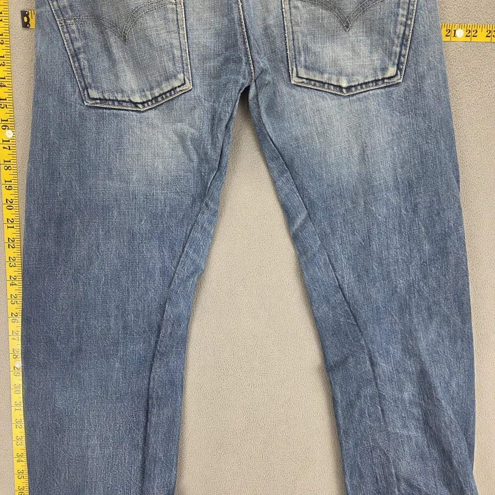 VTG Levis Engineered Jeans Mens Blue Twisted Button Fly Medium Wash Fits 34x30